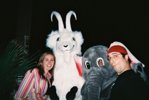 ME AND KATIE WITH GOAT CHEESE AND ELEPHANT FACE